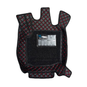 Auto Perfection’s Premium 7D Car Floor Mats : Black-Red