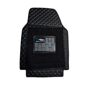 Auto Perfection’s Premium 7D 7d Universal Bucket Mats : Black-Silver
